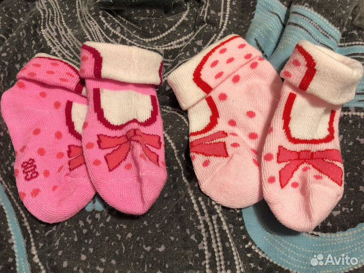 Детские носочки от 0-6месяцев