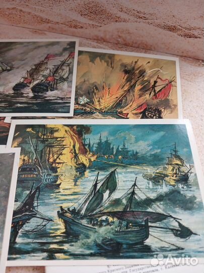 История русского военного флота. Открытки СССР