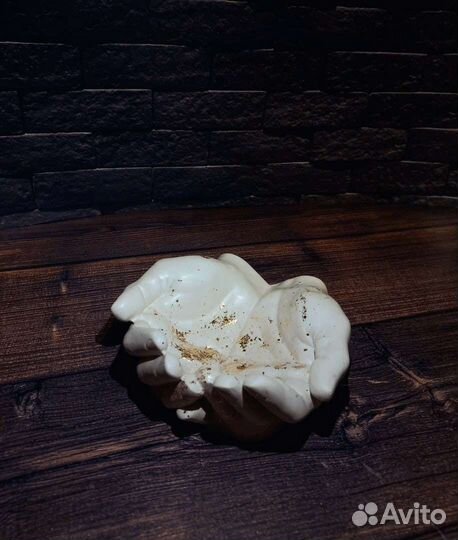 Изделия из гипса / Кашпо руки Давида