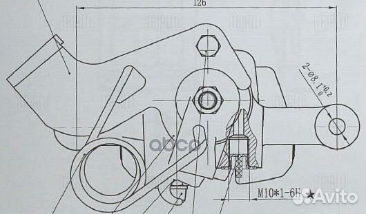 Суппорт тормозной зад. прав. зад прав CF084