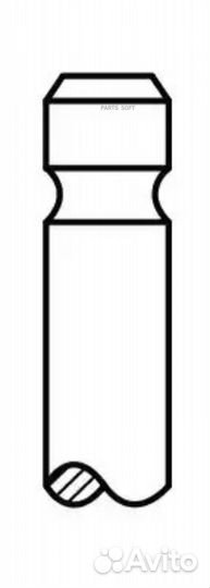 AE V91243 Клапан выпускной nis primera 1.6 16v