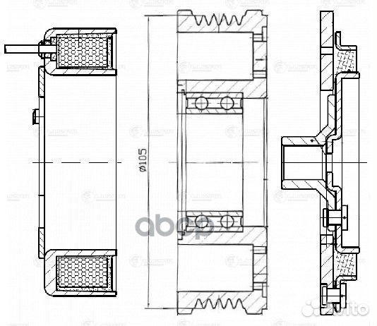 Муфта эл/магн. компрессора кондиционера для а/м