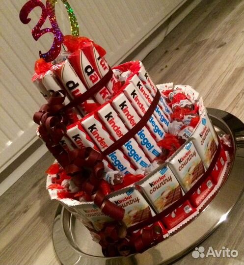 Сладкий Подарок торт(букет) из конфет