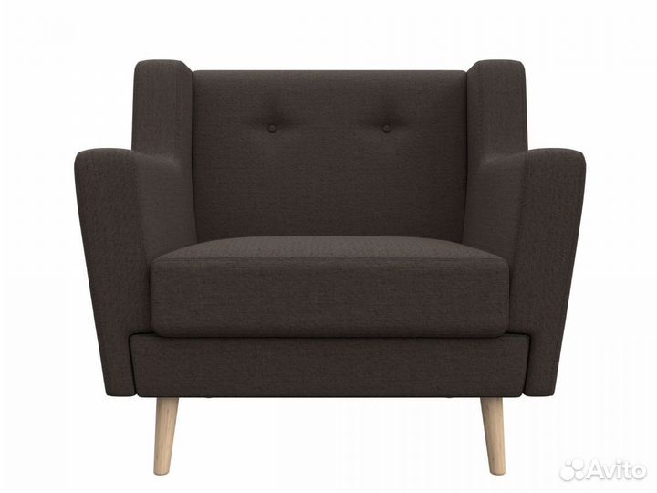 Кресло Брайтон, рогожка, амур коричневый. Москва