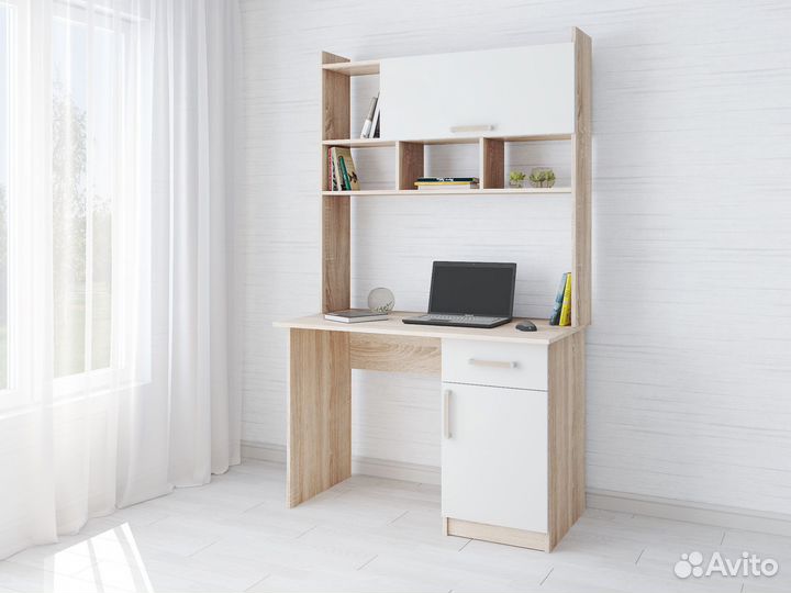 Компьютерный стол с надстройкой