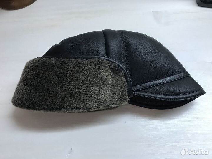 Шапка мужская из дубленочного меха