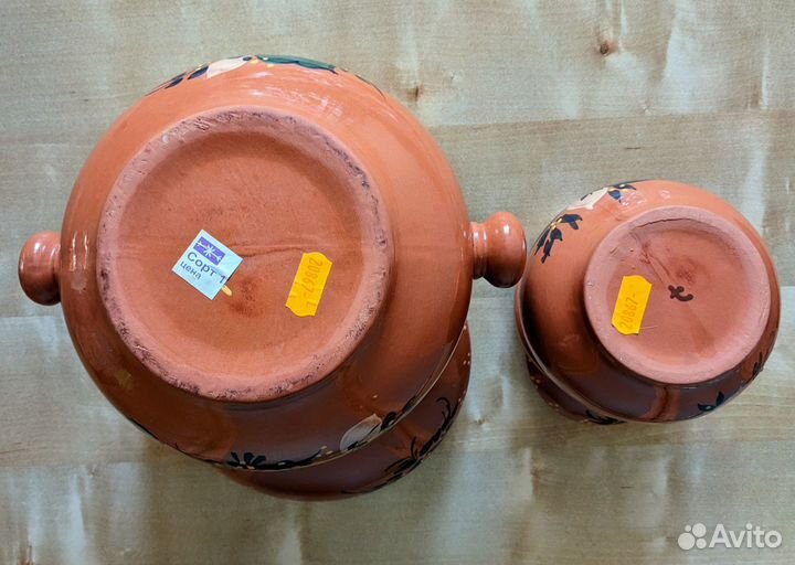 Горшки керамика 2шт комплект