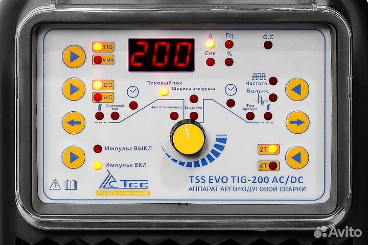 Аппарат аргонодуговой сварки TSS EVO TIG-200 AC/DC