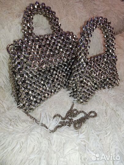 Мини сумка Balenciaga из бусин