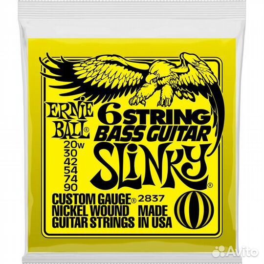 Струны для бас-гитары Ernie Ball 2837
