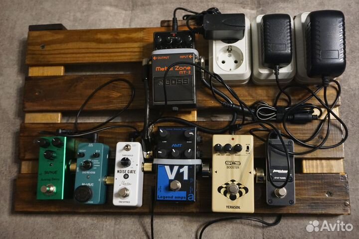 Педалборд для гитарных педалей 50x30 см