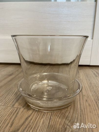 Горшок для орхидеи стеклянный