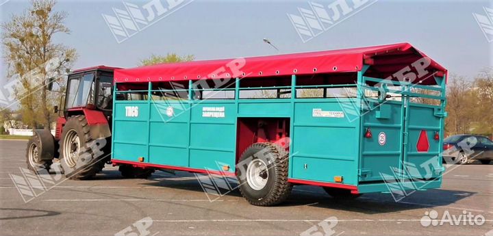 Полуприцеп для перевозки скота СпецАвтоТехника САТ ТПС6, 2023