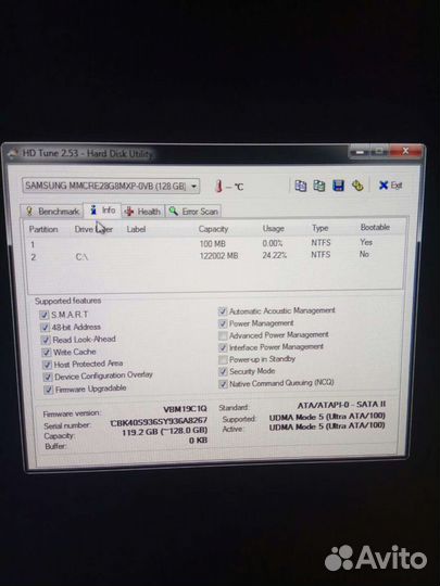 SSD 128Gb Samsung 1.8
