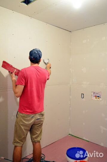 Поклейка обоев,Малярные работы. Шпаклевка,плитка