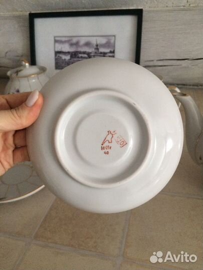 Сервиз чайный дулево анютины глазки