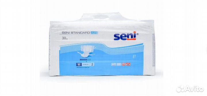 Подгузники для взрослых Seni Standart Air M(2) 30ш