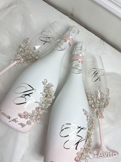 Свадебный набор (бокалы, семкйеый очаг, казна)