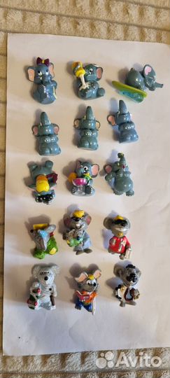 Киндер 90х акулы, бегемотики, слоны и другие