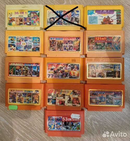 Игровые картриджи для Dendy 8 bit