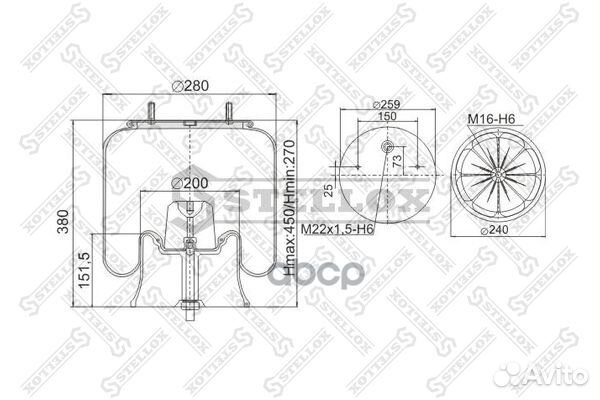 Пневмоп. со стак4022NP05 порш.Пласт. 2шп.М12 1