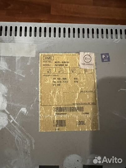 Штатная магнитола на hyundai solaris 1