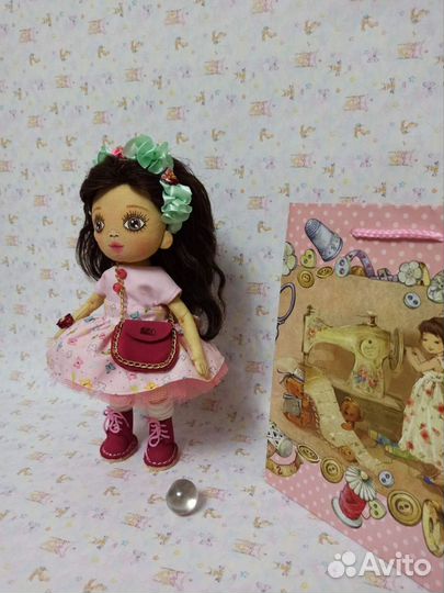 Текстильная кукла ручной работы