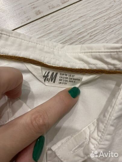 Рубашка для мальчика H&M 98