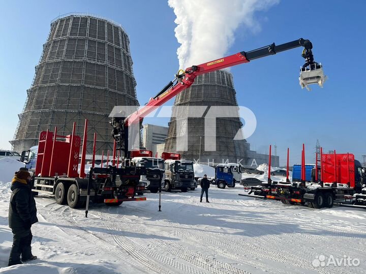 Лесовоз (сортиментовоз) SITRAK C7H с КМУ Дизель-С, 2025