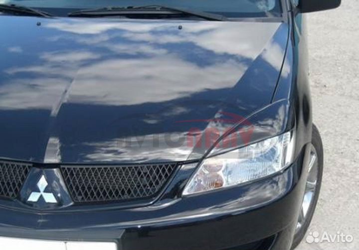 Реснички Evo на фары для Mitsubishi Lancer 9(IX)