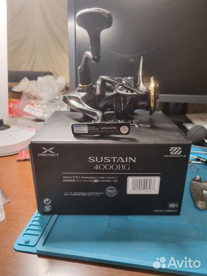 Катушка shimano sustain 4000 HG