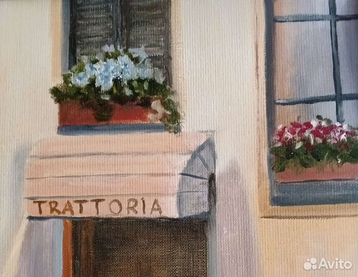 Картина с велосипедом 30х40 см в раме