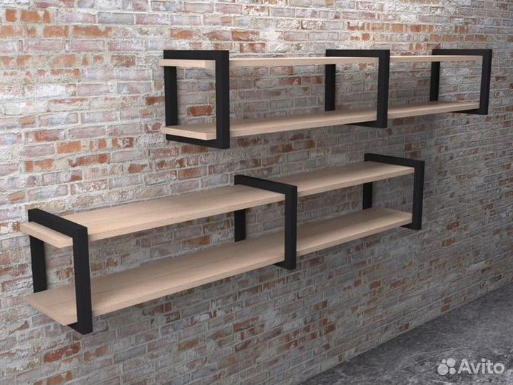 Полка настенная в стиле лофт