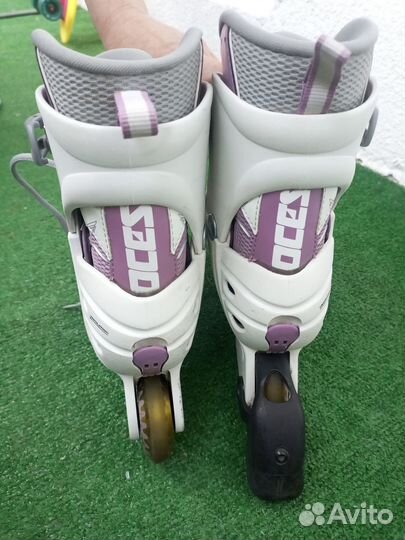 Роликовые коньки раздвижные для девочки