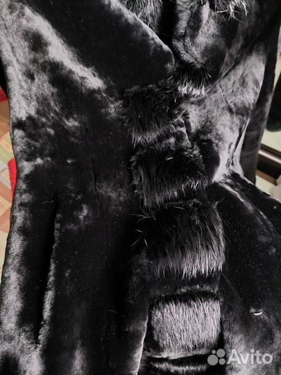 Шуба мутон и нутрия 50