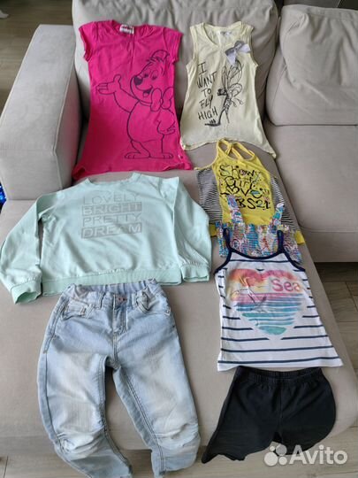 Джинсы и вещи пакетом 122-134