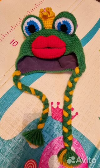 Шапка вязаная ручная работа