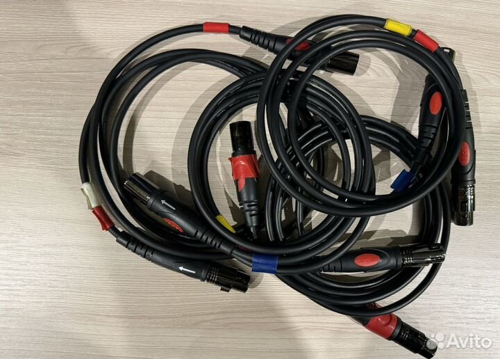 Аудио звуковой кабель провод микрофонный