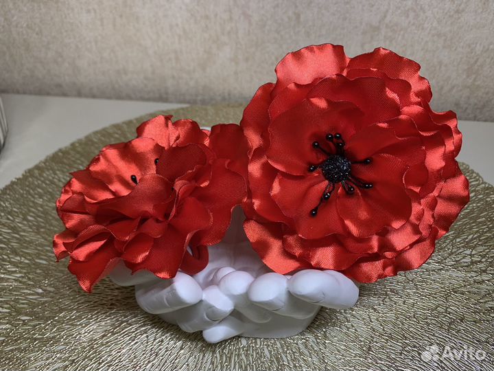 Бантики ручной работы Маки