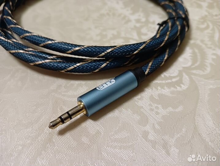 Кабель EMK Jack3.5 папа / 2xRCA папа 1,5 м