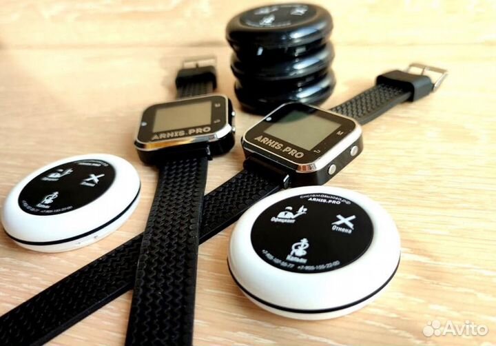 Кнопка вызова персонала, официанта, часы-пейджер