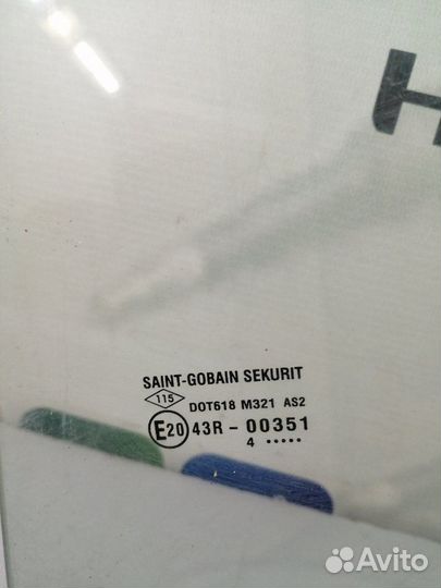 Стекло двери заднее левое Renault Logan 2 K7M 2014