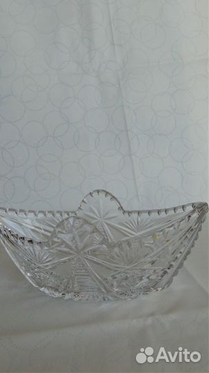 Посуда для сервировки хрустальная