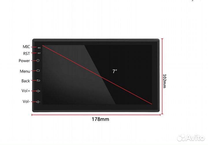 Андроид 9.0 магнитола с камерой заднего хода