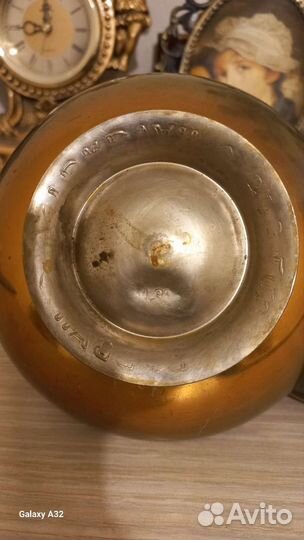 Кувшин, поднос, стаканчики. Мельхиор