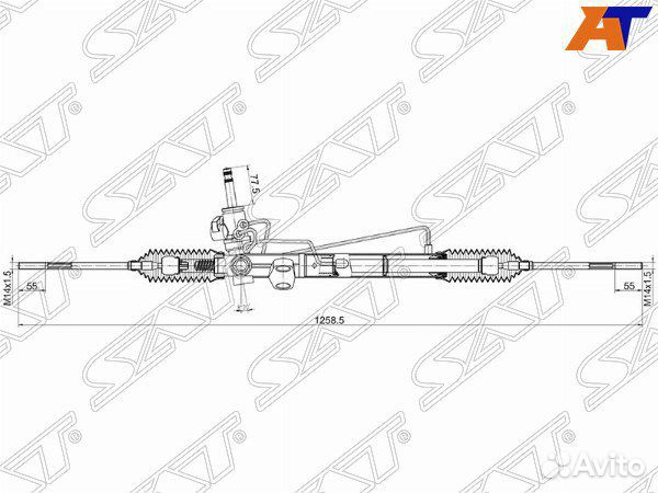 Рейка рулевая mitsubishi outlander
