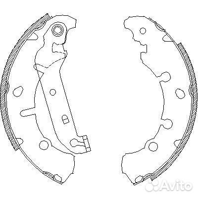 Колодки тормозные барабанные ford fiesta 5 fusion