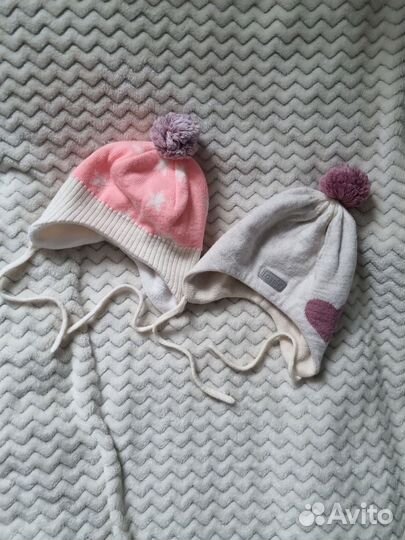 Шапка зимняя для девочки 44 46 розовая