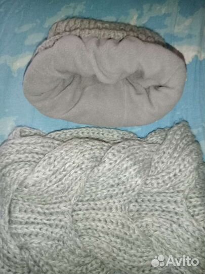 Комплект шапка и снуд на девочку