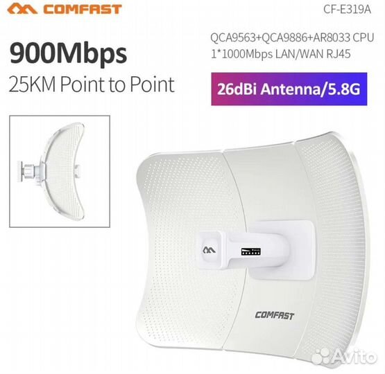 Wifi мост 5-25 км, 5 ггцcomfast